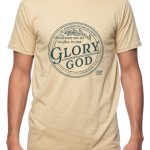Glory to God Unisex T-shirt - Dusty Yellow